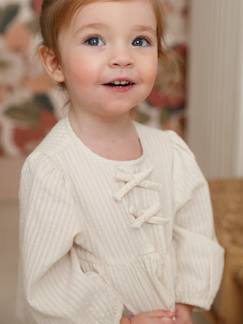 Baby-Hemd, Bluse-Bluse Mädchen Baby mit Schleifen