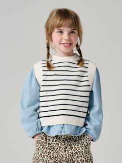 Mädchen-Pullover, Strickjacke, Sweatshirt-Pullunder Mädchen aus Strick