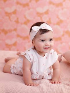 Bébé-Ensemble-Ensemble 3 pièces short t-shirt bandeau 