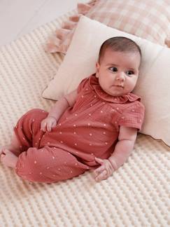 Baby-Latzhose, Overall-Baby Overall mit Volantkragen Mädchen, Baumwolle