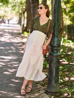 Blouse grossesse et allaitement avec lin
