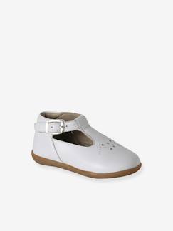 Chaussures-Chaussures fille 23-38-Chaussures salomés bébé fille cuir boucle