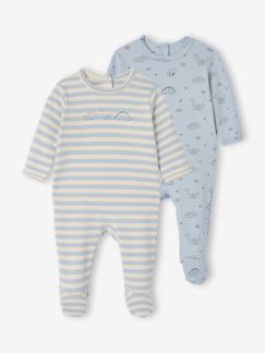 2er-Pack Baby Schlafanzüge mit Dinosaurier-Motiven, Bio-Baumwolle