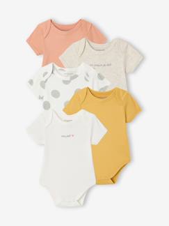 Baby-Body-5er-Pack Baby Kurzarm-Bodys, Bio-Baumwolle, Schlupfform