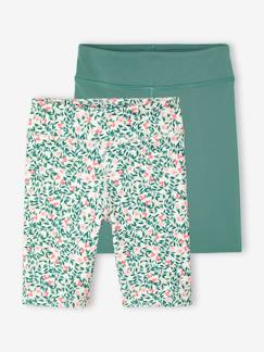 Mädchen-Leggings-2er-Pack Mädchen Radlerhosen Sport