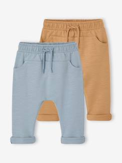 Bébé-Pantalon, jean-Lot de 2 pantalons bébé en molleton 