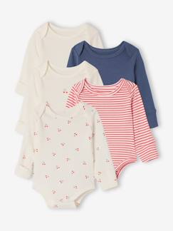 Baby-Body-5er-Pack Baby Wickelbodys mit langen Ärmeln, Bio-Baumwolle