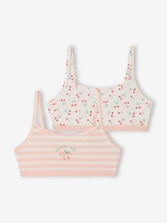 Fille-Sous-vêtement-Lot 2 brassières coton bio