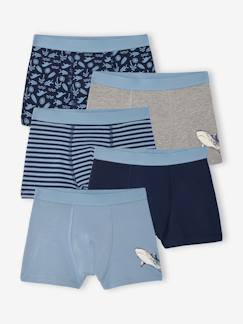 Garçon-Sous-vêtement-Lot 5 boxers garçon requin