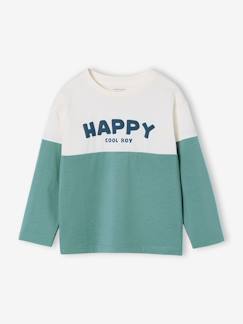 Garçon-T-shirt, polo, sous-pull-T-shirt-T-shirt manches longues colorblock