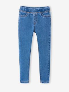 Mädchen-Jeans-Jeggings Mädchen BASIC 2 Taschen hinten