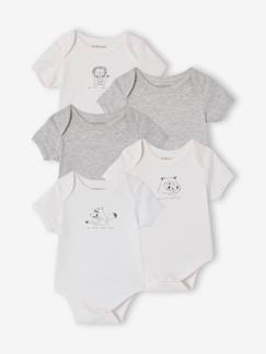 Bébé-Lot 5 bodies bébé manches courtes