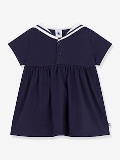 Bébé-Robe, jupe-Robe bébé fille col marin manches courtes