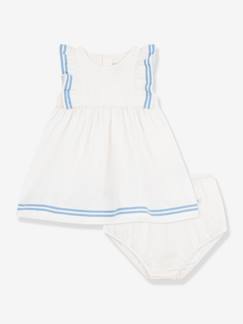 Bébé-Robe, jupe-Robe bébé fille coton et bloomer