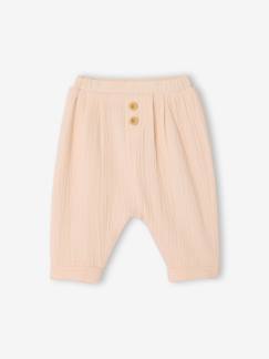 Bébé-Pantalon coupe sarouel en gaze de coton bébé garçon