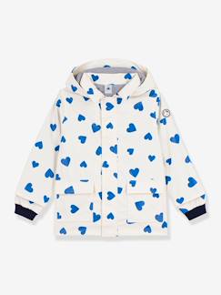 Mädchen-Mantel, Jacke-Regenjacke, Trenchcoat-Kinder Regenjacke HERZEN PETIT BATEAU
