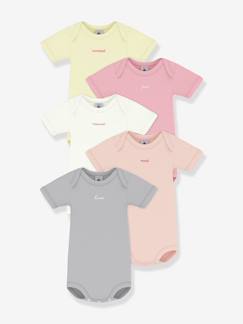 Baby-5er-Pack Kurzarm-Schlupfbodys Baby PETIT BATEAU