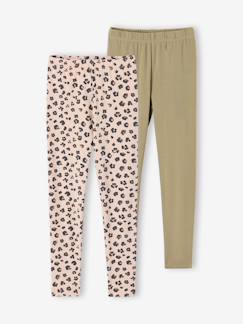 Mädchen-Leggings-2er-Pack Mädchen Leggings BASIC