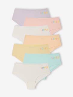 Fille-Sous-vêtement-Lot 7 shorties basics