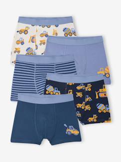 Garçon-Sous-vêtement-Lot de boxers garçon tractopelle