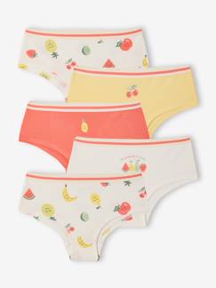 Fille-Sous-vêtement-Lot 5 shorties fruits 