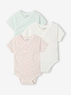 Bébé-Body-Lot 3 bodies bébé fille MC