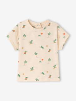 Bébé-T-shirt, sous-pull-T-shirt palmiers coton bio