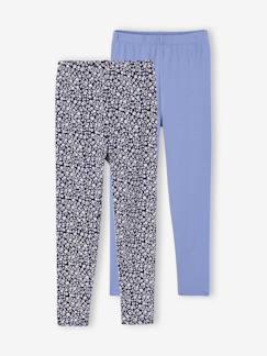 Fille-Lot de 2 leggings fille Basics