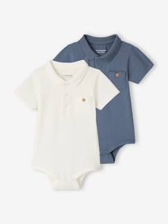Baby-Body-2er-Pack Baby Bodys für Neugeborene, Polokragen
