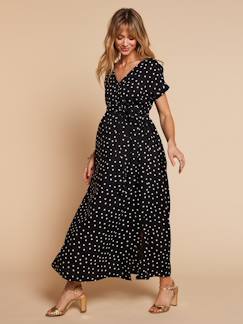 Robe grossesse allaitement cache coeur
