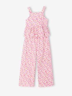 Mädchen-Set aus Top mit Volants und Hosen für Mädchen, Blumenmuster