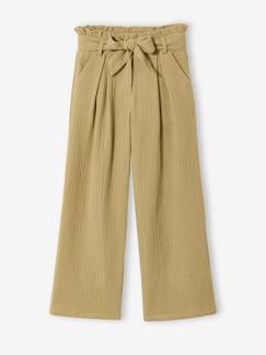 Fille-Pantalon en gaze de coton fille Jonen