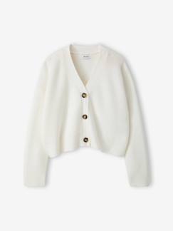 Mädchen-Pullover, Strickjacke, Sweatshirt-Mädchen Cropped-Cardigan JONEN