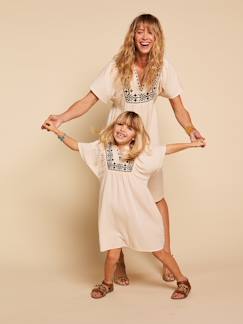 Robe gaze de coton femme Capsule mère-fille