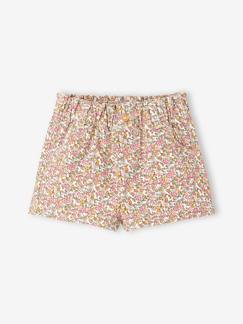 Baby-Baby Shorts mit Blumenmuster, Dehnbund