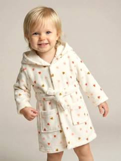 Bébé-Cape, peignoir de bain-Peignoir bébé COEUR, avec coton recyclé