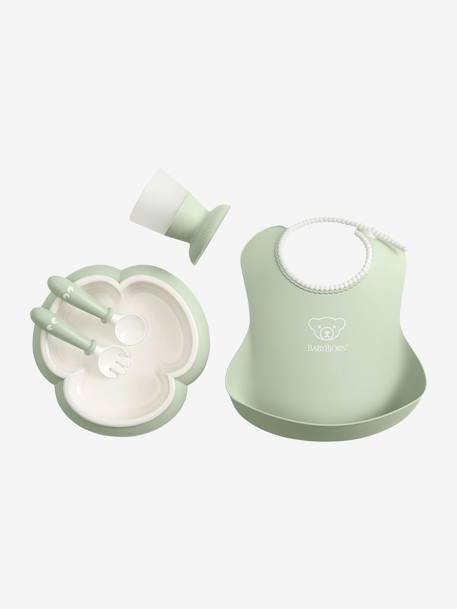 Coffret Repas Bebe Babybjorn Vert Pastel Puericulture