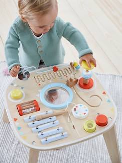 Begreifspiele-Baby-Spieltisch mit Musikinstrumenten, Holz FSC®