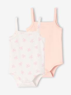 Baby-Body-2er-Pack Baby Trägerbodys mit Picotkante Bio-Baumwolle
