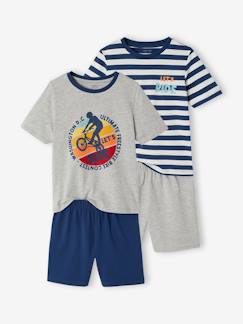 Garçon-Pyjama, surpyjama-Lot 2 pyjashorts 