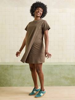 Robe T-shirt grossesse et allaitement en coton bio*