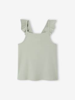 Fille-T-shirt, sous-pull-Débardeur fille bretelles volantées