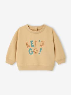 Baby-Pullover, Strickjacke, Sweatshirt-Sweatshirt-Baby Sweatshirt mit Print LET'S GO