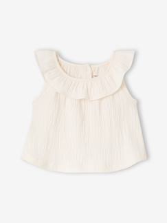 Bébé-T-shirt, sous-pull-T-shirt sans manche bébé fille