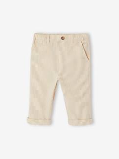 Baby-Hose, Jeans-Gestreifte Baby Hose mit Dehnbund