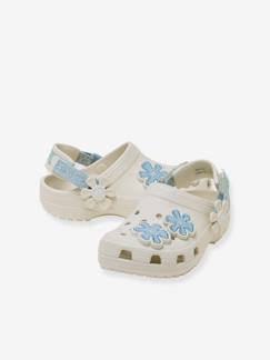Chaussures-Chaussures bébé 17-26-Marche fille 19-26-Sandales fleurs CROCS