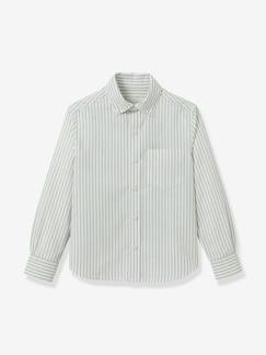 Garçon-Manteau, veste-Veste-Chemise longue rayée