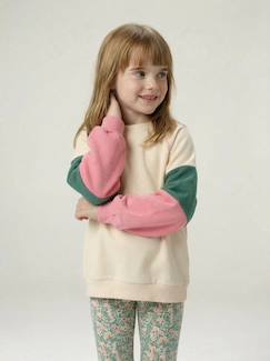 Mädchen-Pullover, Strickjacke, Sweatshirt-Sweatshirt mit farbigen Raglanärmeln, Mädchen