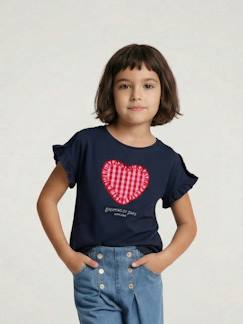 Mädchen-T-Shirt mit kurzen Volantärmeln Mädchen