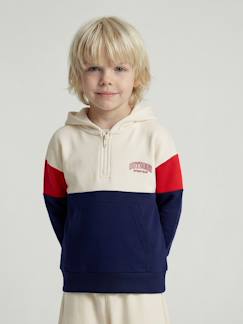 Sweat capuche garçon colorblock